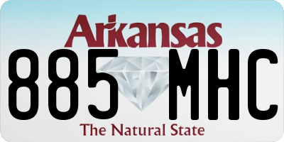 AR license plate 885MHC