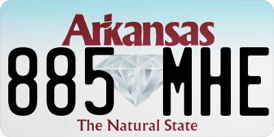 AR license plate 885MHE
