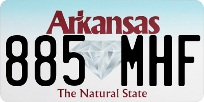 AR license plate 885MHF