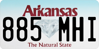 AR license plate 885MHI