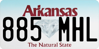 AR license plate 885MHL