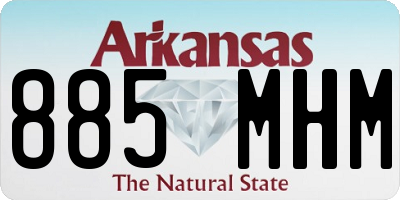 AR license plate 885MHM