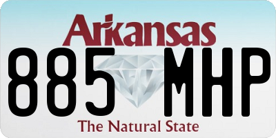 AR license plate 885MHP