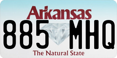 AR license plate 885MHQ
