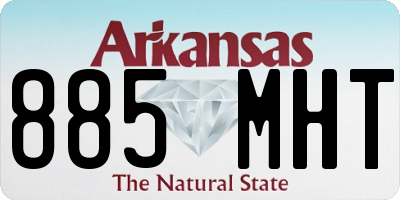 AR license plate 885MHT