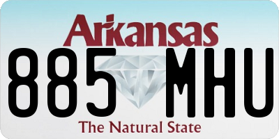 AR license plate 885MHU
