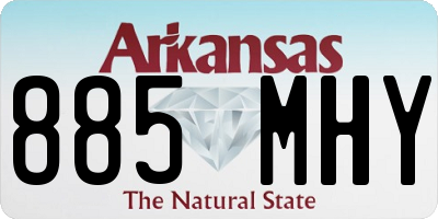 AR license plate 885MHY