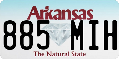 AR license plate 885MIH
