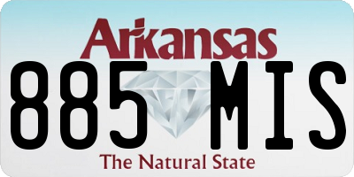AR license plate 885MIS