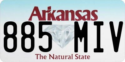 AR license plate 885MIV