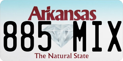 AR license plate 885MIX
