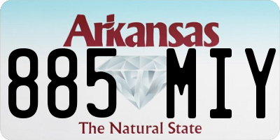 AR license plate 885MIY