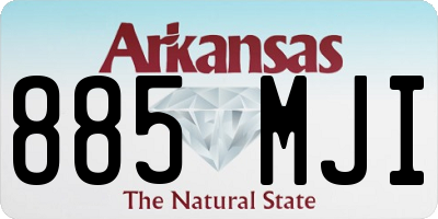 AR license plate 885MJI