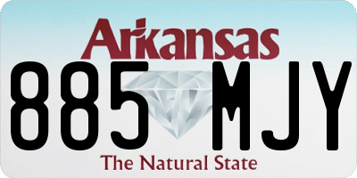 AR license plate 885MJY