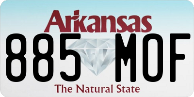 AR license plate 885MOF