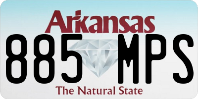 AR license plate 885MPS