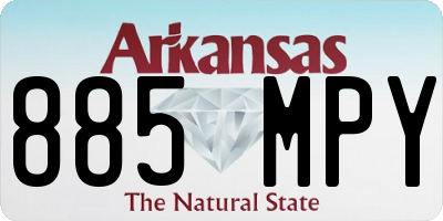 AR license plate 885MPY