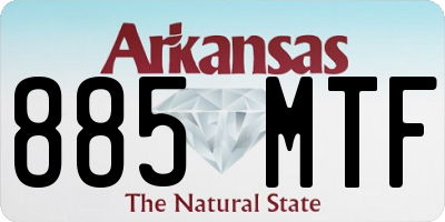AR license plate 885MTF