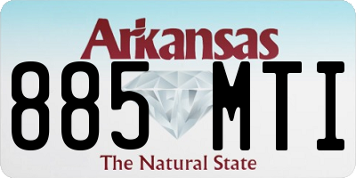 AR license plate 885MTI