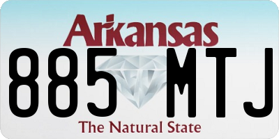 AR license plate 885MTJ