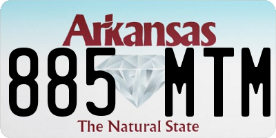 AR license plate 885MTM