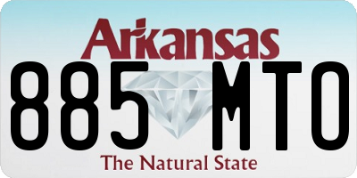 AR license plate 885MTO