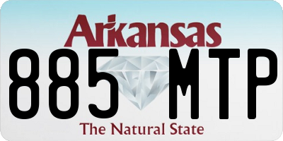 AR license plate 885MTP