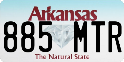 AR license plate 885MTR