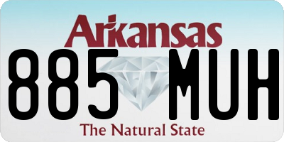 AR license plate 885MUH
