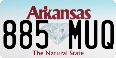 AR license plate 885MUQ