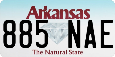 AR license plate 885NAE