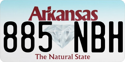 AR license plate 885NBH