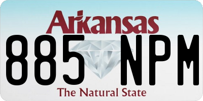 AR license plate 885NPM