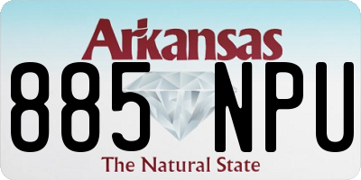 AR license plate 885NPU