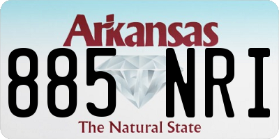 AR license plate 885NRI