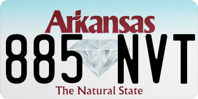AR license plate 885NVT