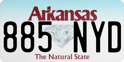 AR license plate 885NYD