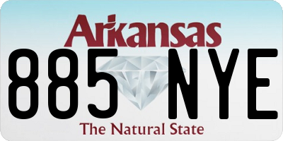 AR license plate 885NYE