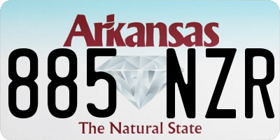 AR license plate 885NZR
