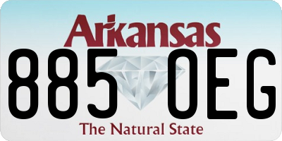 AR license plate 885OEG