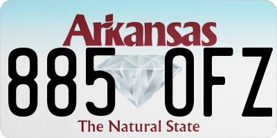 AR license plate 885OFZ