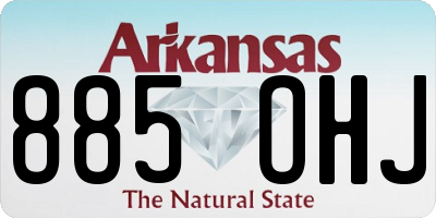 AR license plate 885OHJ
