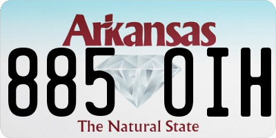 AR license plate 885OIH