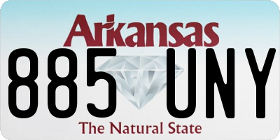 AR license plate 885UNY