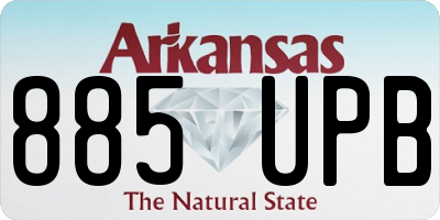 AR license plate 885UPB