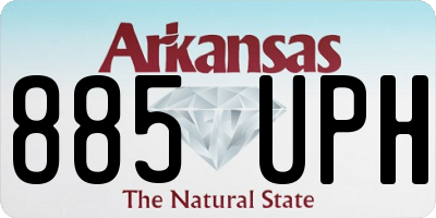 AR license plate 885UPH