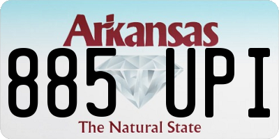 AR license plate 885UPI