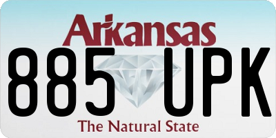 AR license plate 885UPK