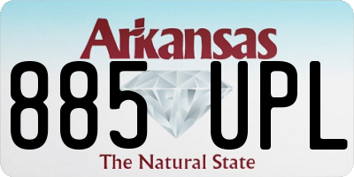 AR license plate 885UPL