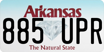 AR license plate 885UPR